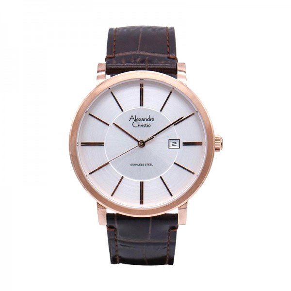 Alexandre Christie AC 8344 Rosegold White Man MDLRGSL